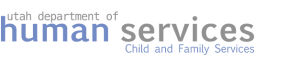 Utah department of human services Child and family services logo